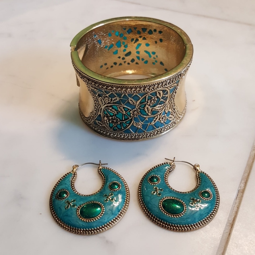 Handmade Bracelet and Earring Set